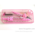 Pink Plastic Drawing Compasses Plastic Case Size 125*55*2mm 1 Compasses Pink 